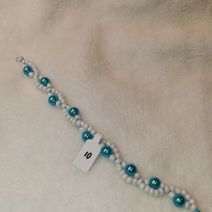 Handmade two strand beaded bracelet